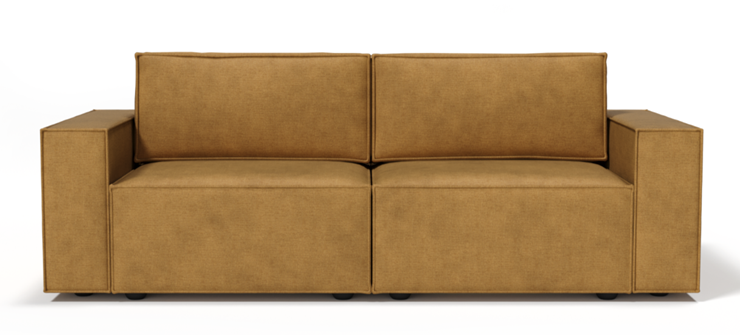 Прямой диван Лофт БЛ2-БП2 (Ремни/Тик-тик) в Кушве - изображение 7