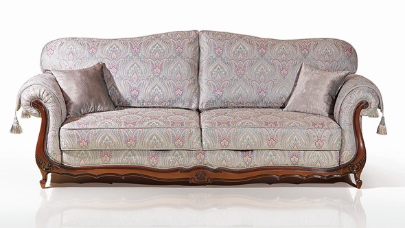 Прямой диван Лондон (4) четырехместный, механизм "Пума" (НПБ) в Екатеринбурге - изображение