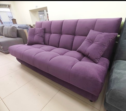Прямой диван Лора Веста 2 ПРБЛ 1Valetta 25 велюр в Кушве - изображение