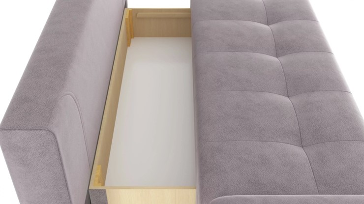 Прямой диван Милан - 1 СК, Велюр Кашемир 890 в Екатеринбурге - изображение 3