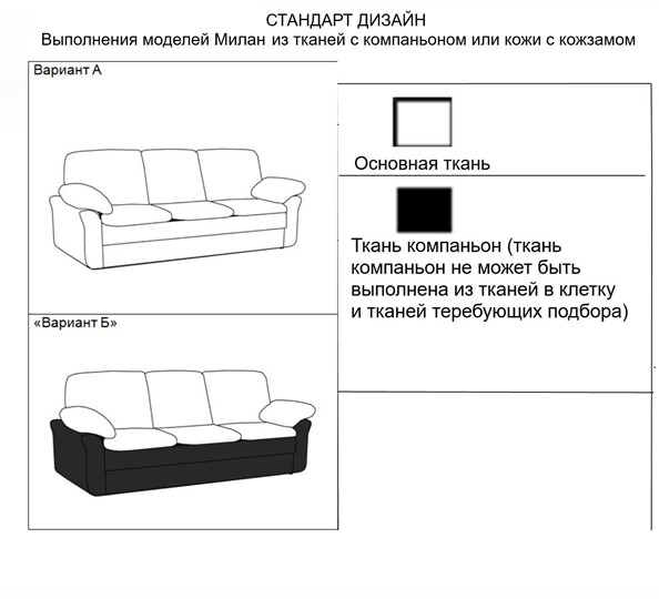 Прямой диван Милан 3-местный, Миксотойл в Екатеринбурге - изображение 15