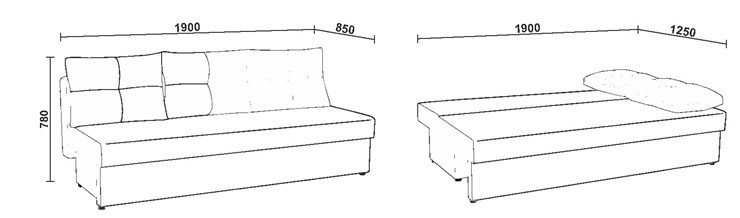 Прямой диван Нео 30 в Ревде - изображение 4