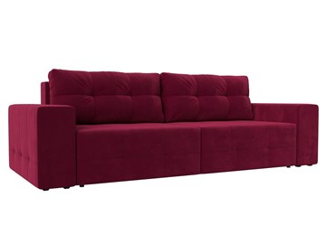 Прямой диван Перри НПБ, Бордовый (микровельвет) в Ревде