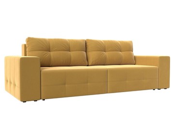 Прямой диван Перри НПБ, Желтый (микровельвет) в Ревде