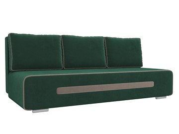Прямой диван Приам, Зеленый (велюр) в Екатеринбурге