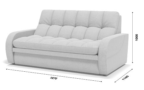 Прямой диван Релакс БЛК/БПК в Кушве - изображение 6
