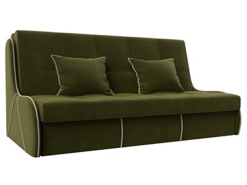 Прямой диван Риттэр 160, Зеленый/Бежевый (Микровельвет) в Кушве