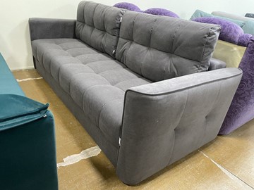 Прямой диван Татьяна 5 БД Modus 22 Серый велюр в Екатеринбурге