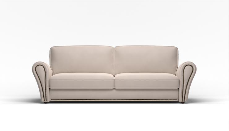 Прямой диван Виктория 2 подушки в Ревде - изображение 1