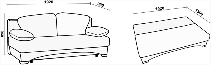 Прямой диван Нео 27 БД пружинный блок в Богдановиче - изображение 15