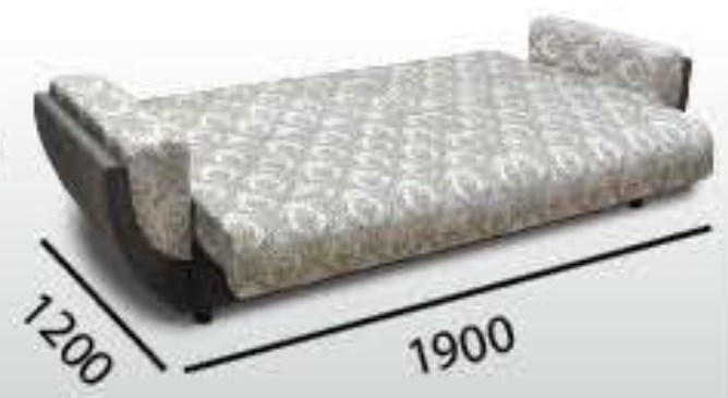 Прямой диван Акварель 2 БД в Тавде - изображение 1