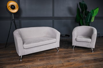 Комплект мебели Брамс  цвет бежевый диван 2Д + кресло в Екатеринбурге - предосмотр 1