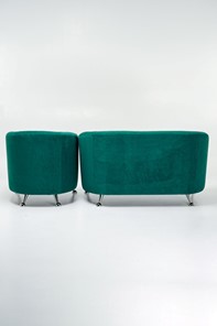 Комплект мебели Брамс  цвет изумрудный диван 2Д + кресло в Екатеринбурге - предосмотр 2