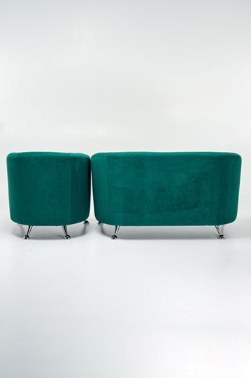 Комплект мебели Брамс  цвет изумрудный диван 2Д + кресло в Ревде - изображение 2