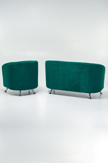 Комплект мебели Брамс  цвет изумрудный диван 2Д + кресло в Екатеринбурге - изображение 3