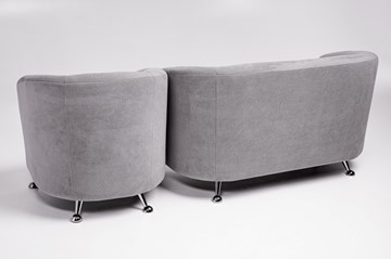 Комплект мебели Брамс  цвет серый диван 2Д + кресло в Екатеринбурге - предосмотр 3