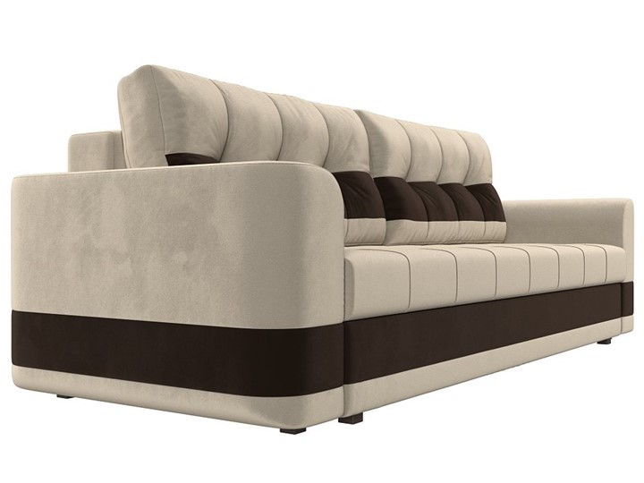 Прямой диван Честер, Бежевый/коричневый (вельвет) в Первоуральске - изображение 2