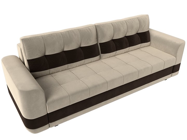 Прямой диван Честер, Бежевый/коричневый (вельвет) в Первоуральске - изображение 4