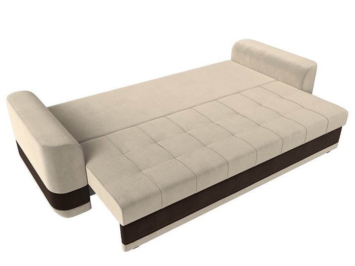 Прямой диван Честер, Бежевый/коричневый (вельвет) в Первоуральске - изображение 6