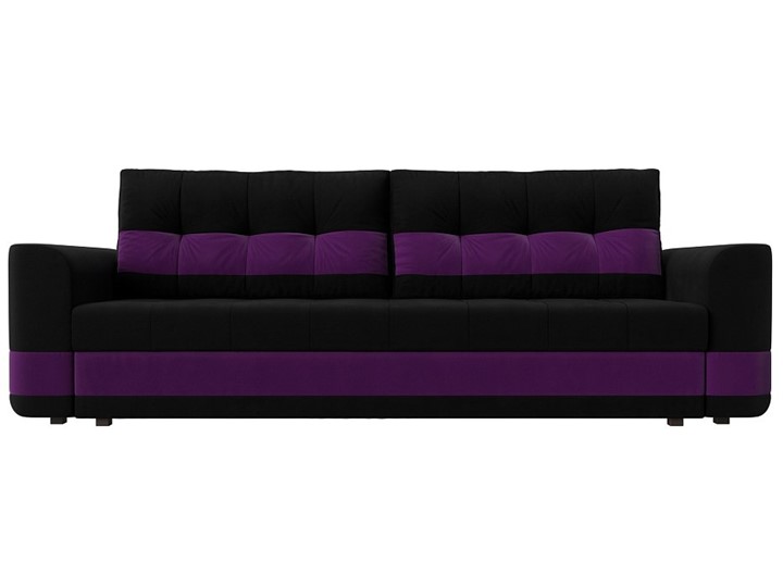Прямой диван Честер, Черный/фиолетовый (вельвет) в Первоуральске - изображение 1