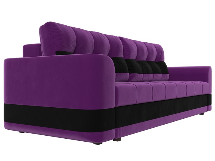 Прямой диван Честер, Фиолетовый/черный (вельвет) в Екатеринбурге - изображение 2