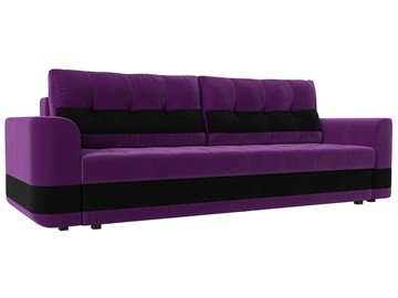 Прямой диван Честер, Фиолетовый/черный (вельвет) в Краснотурьинске
