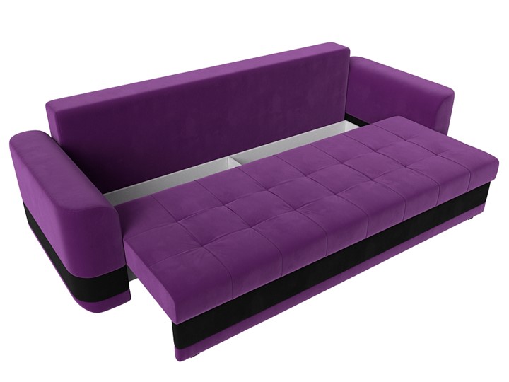 Прямой диван Честер, Фиолетовый/черный (вельвет) в Екатеринбурге - изображение 5