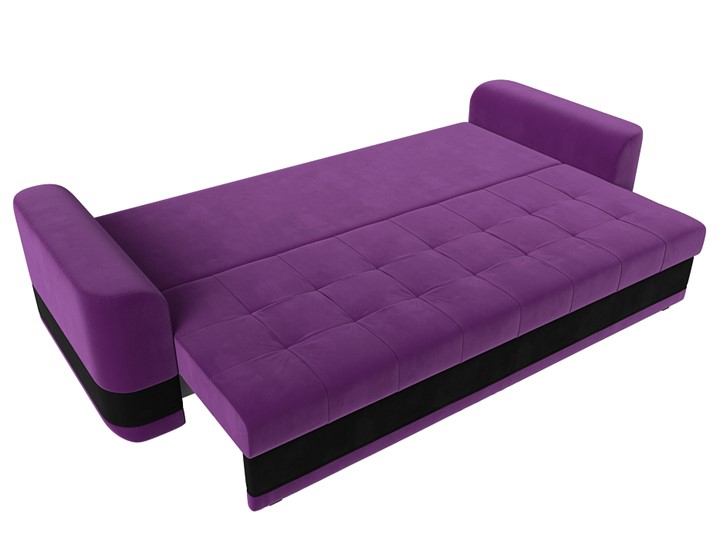 Прямой диван Честер, Фиолетовый/черный (вельвет) в Екатеринбурге - изображение 6