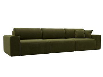 Прямой диван Лига 036 Классик Лонг, Зеленый (Микровельвет) в Ревде