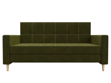 Прямой диван Лига-038, Зеленый (микровельвет) в Екатеринбурге - предосмотр 6