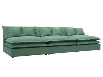 Прямой диван Лига-040 Лонг, Амур зеленый (Рогожка) в Тавде
