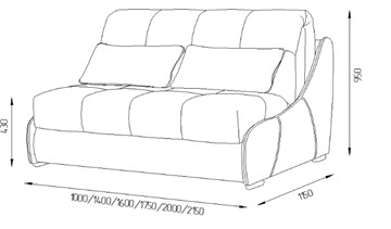 Прямой диван Токио 130 (НПБ) в Каменске-Уральском - предосмотр 11