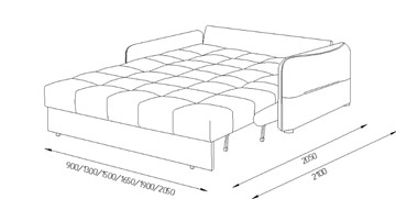 Прямой диван Токио 2 130 (ППУ) в Ревде - предосмотр 8
