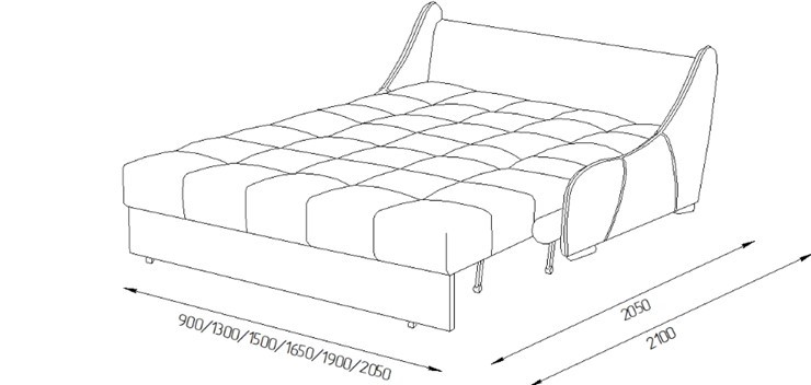 Прямой диван Токио 205 (НПБ) в Ревде - изображение 3