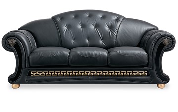 Раскладной диван Versace (3-х местный) black в Екатеринбурге