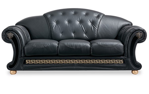 Раскладной диван Versace (3-х местный) black в Каменске-Уральском - изображение
