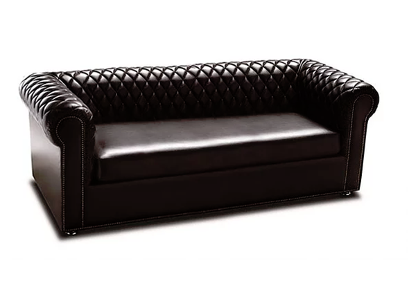 Прямой диван Честерфилд 2200х900х700 в Ирбите - изображение