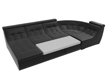 Модульный П-образный диван Холидей люкс, Черный (экокожа) в Екатеринбурге - предосмотр 7