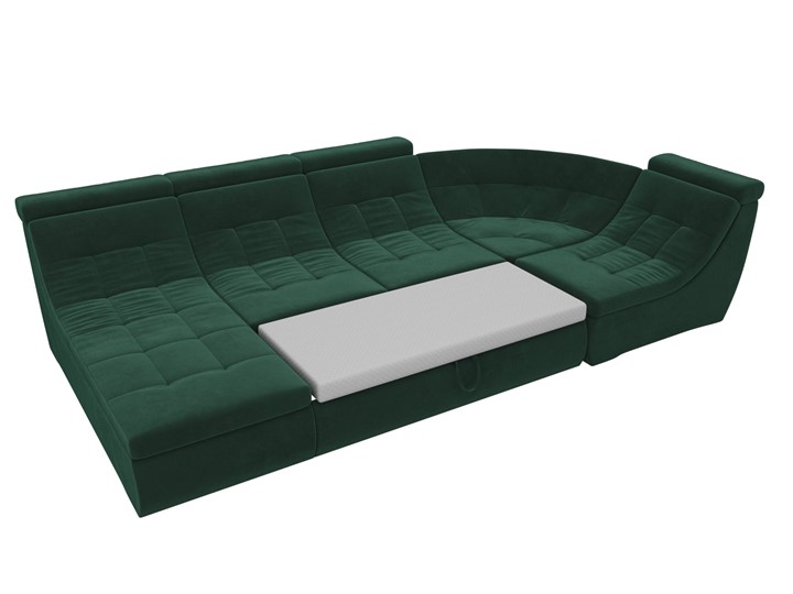 Модульный П-образный диван Холидей люкс, Зеленый (велюр) в Екатеринбурге - изображение 7