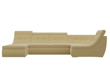 Модульный П-образный диван Холидей люкс, Желтый (микровельвет) в Первоуральске - предосмотр 3