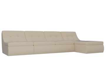 Модульный раскладной диван Холидей, Бежевый (экокожа) в Кушве