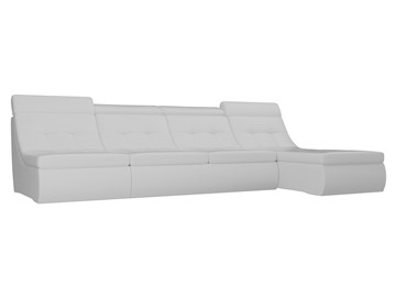 Большой модульный диван Холидей люкс, Белый (экокожа) в Ревде