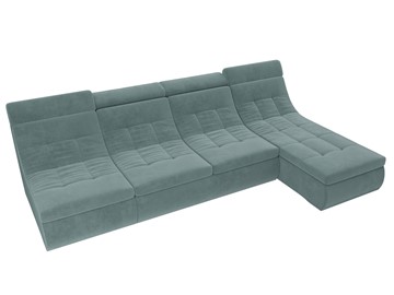 Большой модульный диван Холидей люкс, Бирюзовый (велюр) в Первоуральске - предосмотр 6
