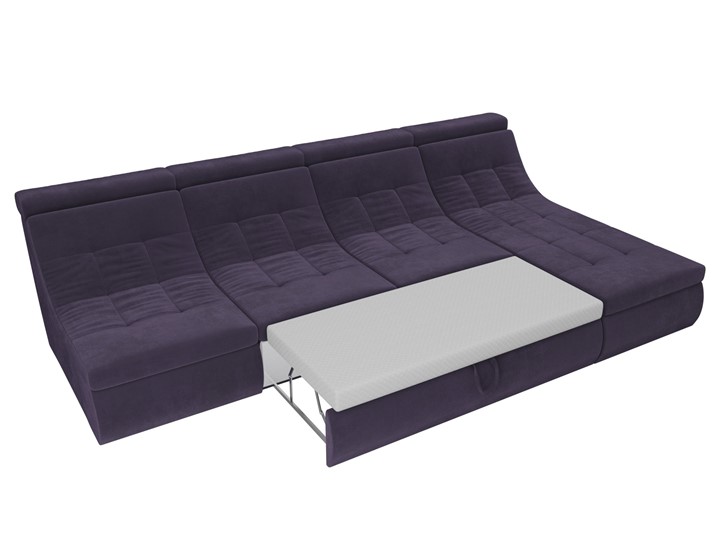 Модульный угловой диван Холидей люкс, Фиолетовый (велюр) в Екатеринбурге - изображение 8