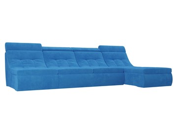 Большой модульный диван Холидей люкс, Голубой (велюр) в Екатеринбурге - предосмотр