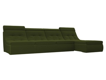 Большой модульный диван Холидей люкс, Зеленый (микровельвет) в Ревде