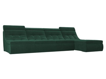 Модульный раскладной диван Холидей люкс, Зеленый (велюр) в Богдановиче