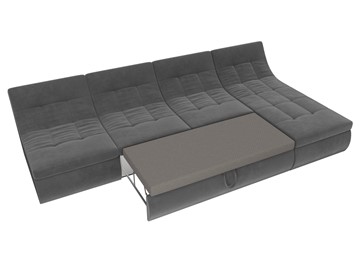 Большой модульный диван Холидей, Серый (велюр) в Первоуральске - предосмотр 7
