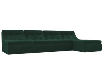 Большой модульный диван Холидей, Зеленый (велюр) в Полевском