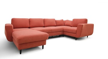 Модульный диван Томас с широкими подлокотниками и пуф-столик с подъемным механизмом в Ирбите - предосмотр 2